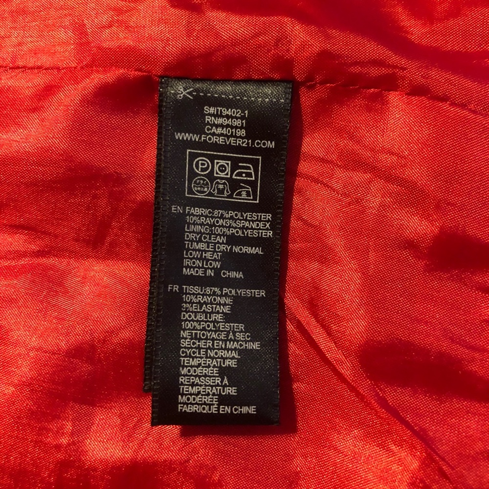 Forever 21 RED Peacoat, L - Picture 7 of 11